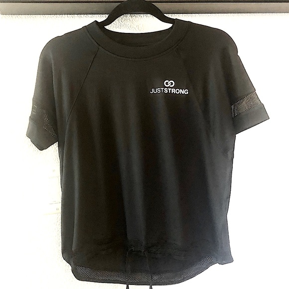 JustStrong Jet Black Mesh Tee - Picture 3 of 9